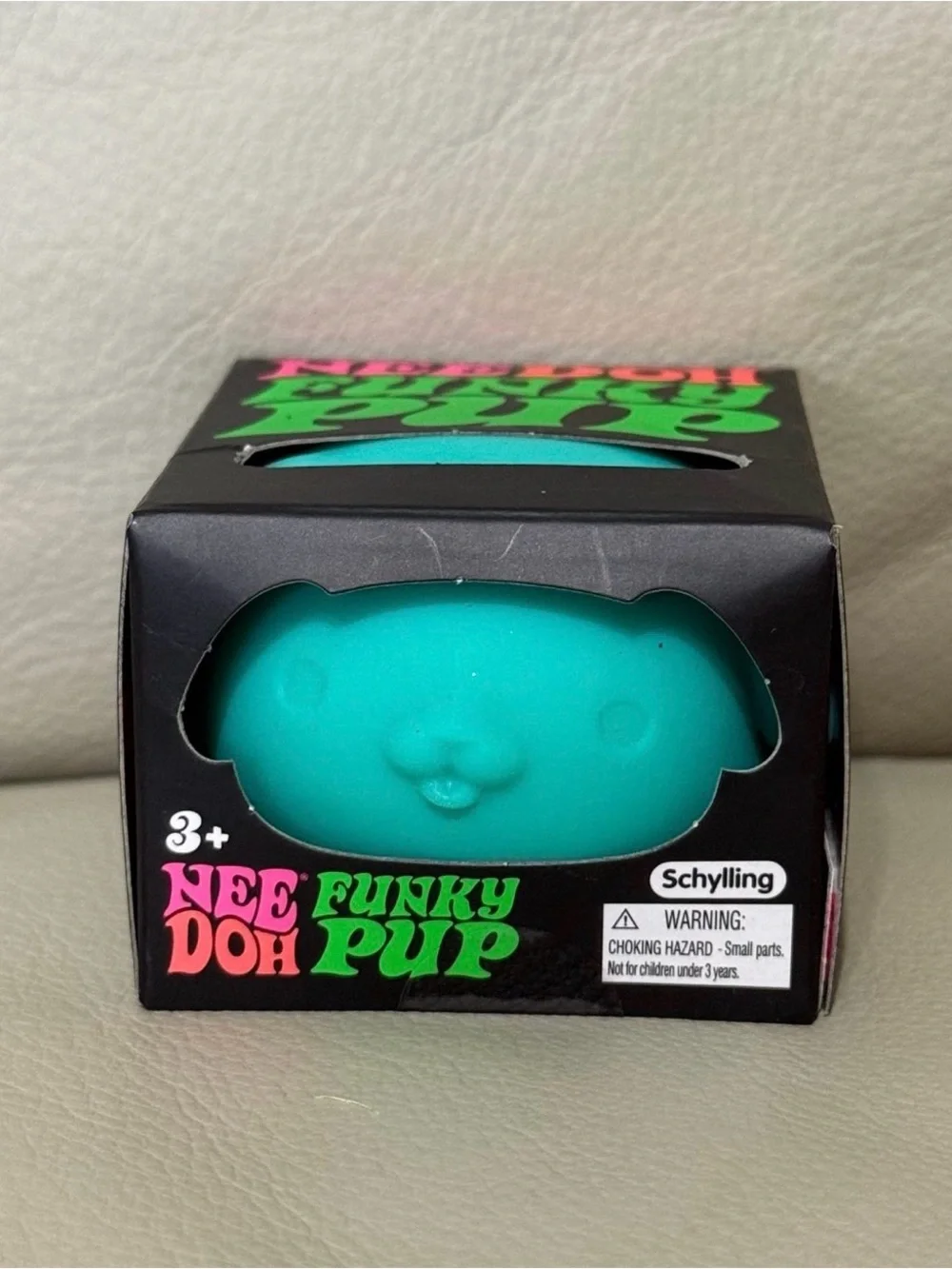 New NEEDOH Funky Pup Puppy DOG Nee Doh Stress Ball SQUISHY Fidget Toy Teal Blue
